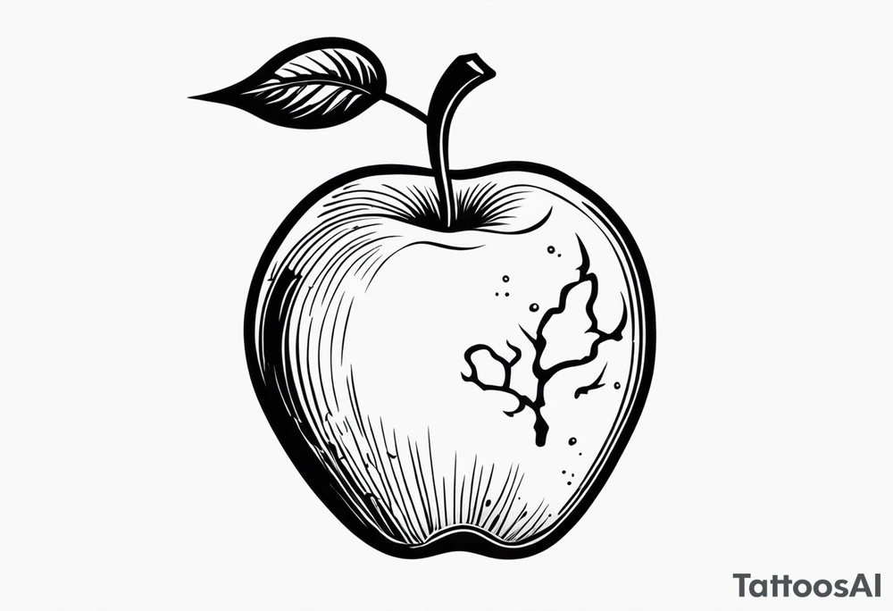 Poison apple tattoo idea