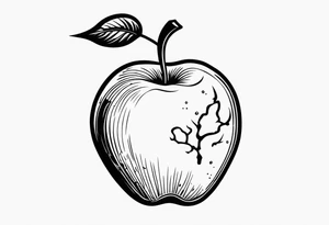 Poison apple tattoo idea