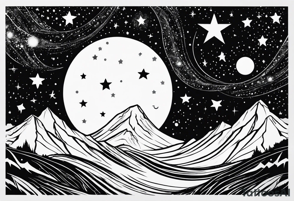 milky way galaxy tattoo idea