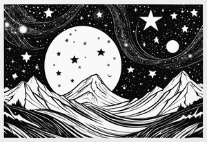 milky way galaxy tattoo idea