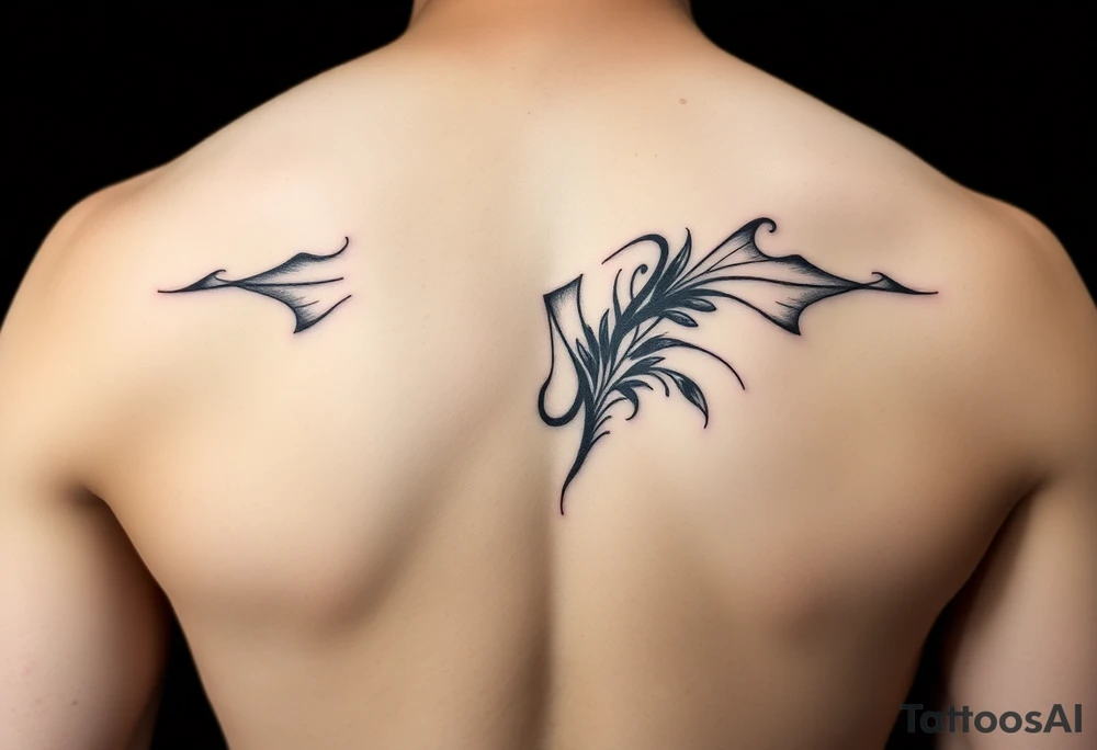 Simple abstract feminine tattoo tattoo idea