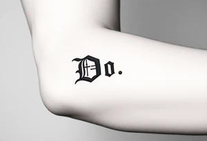 Do bible text tattoo idea