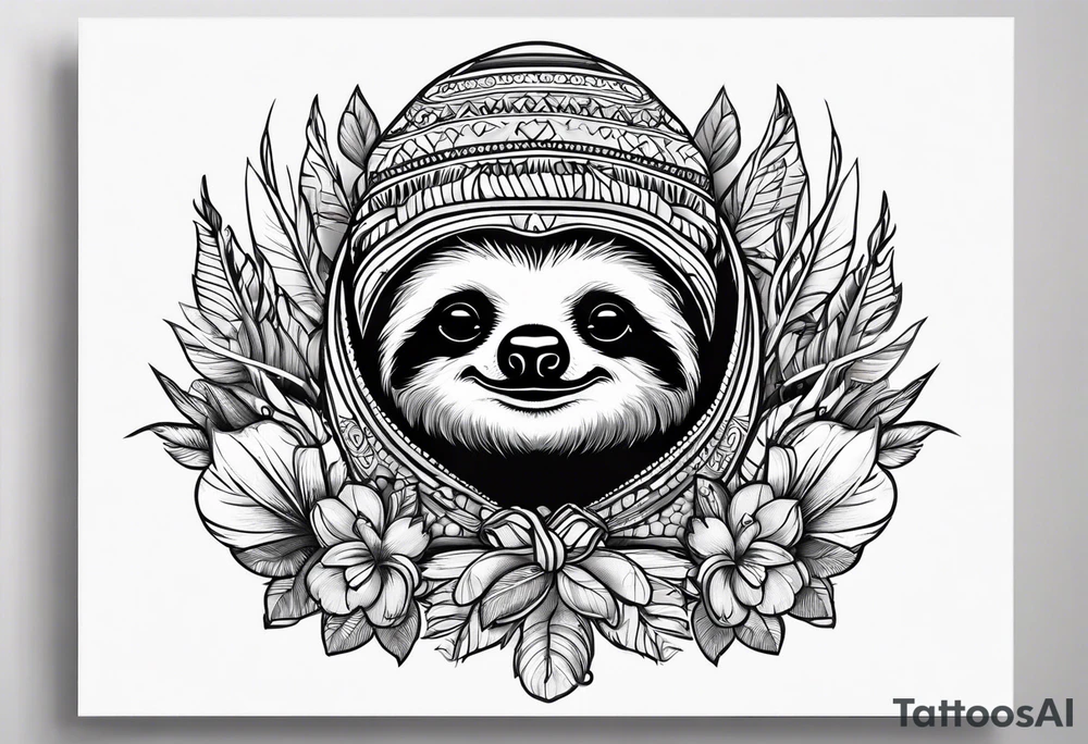 sloths funny tattoo idea