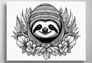sloths funny tattoo idea