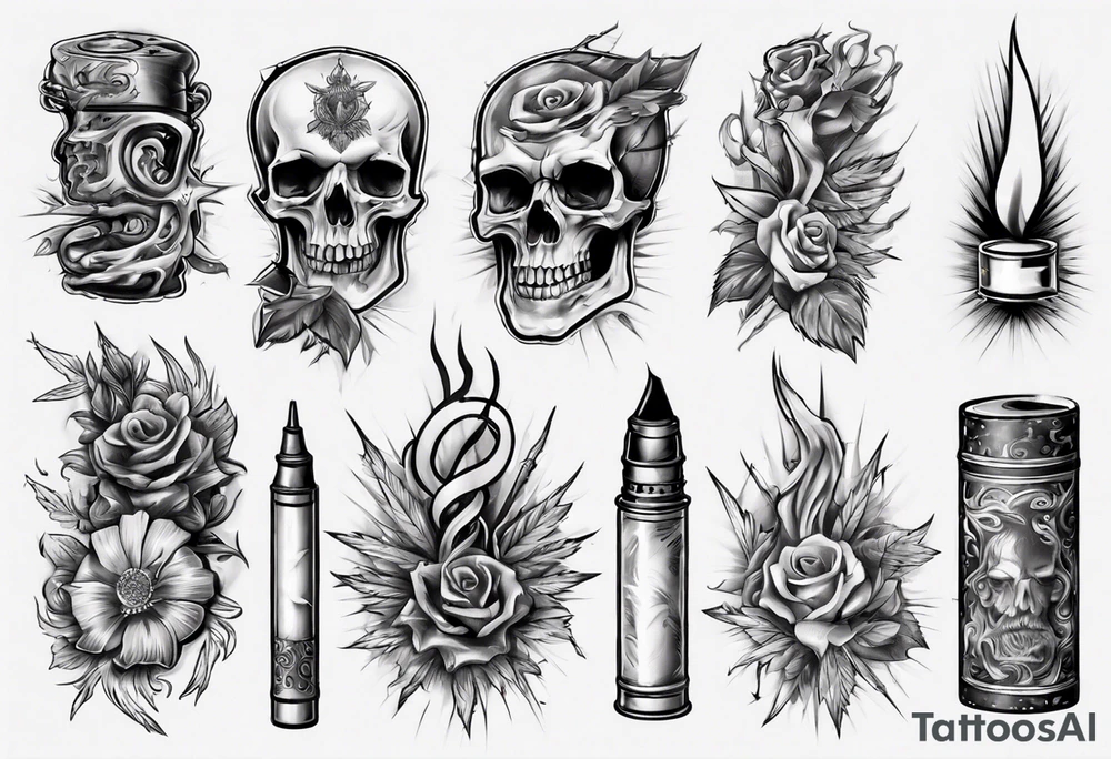 cigarette tattoo idea