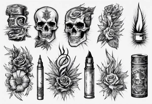 cigarette tattoo idea