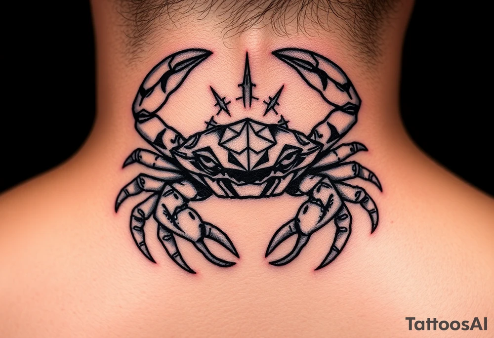 An angry crab tattoo idea