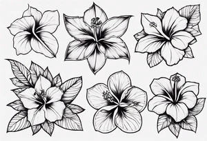 Hibiscusflower tattoo idea
