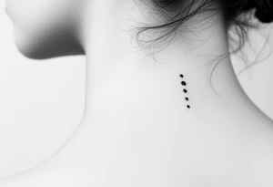 Back of neck tattoo idea