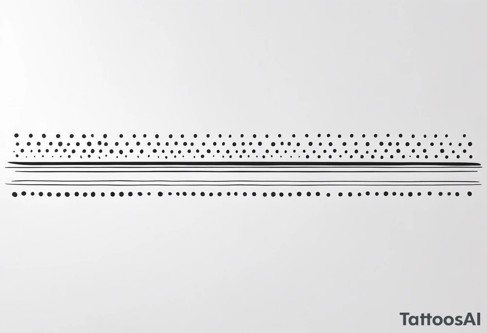 simple dots in a line tattoo idea