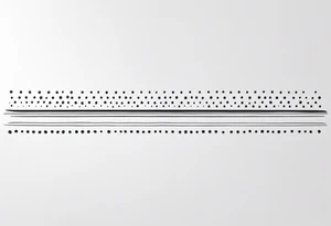 simple dots in a line tattoo idea