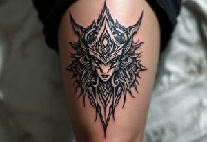 Horus associated with taurus and has Dayak heritage and planetary aspect of Venus tattoo idea