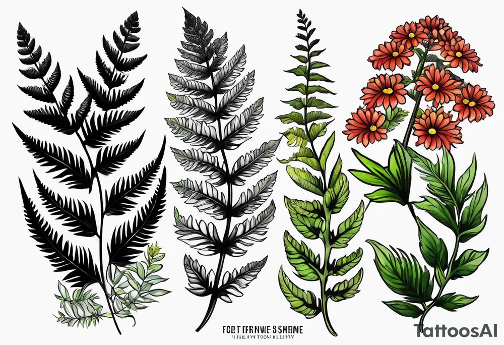 ferns tattoo idea
