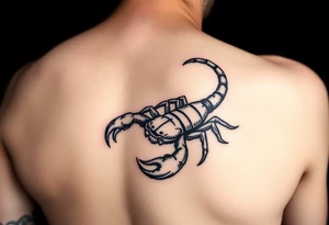 Spirit animal scorpion on right forarm tattoo idea