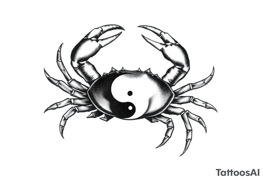 Cancer is my zodiac sign. 1966 is my birth year. I want a unique tat and lean towards the ying yang crab tattoo idea