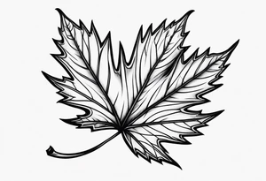 Maple seed tattoo idea