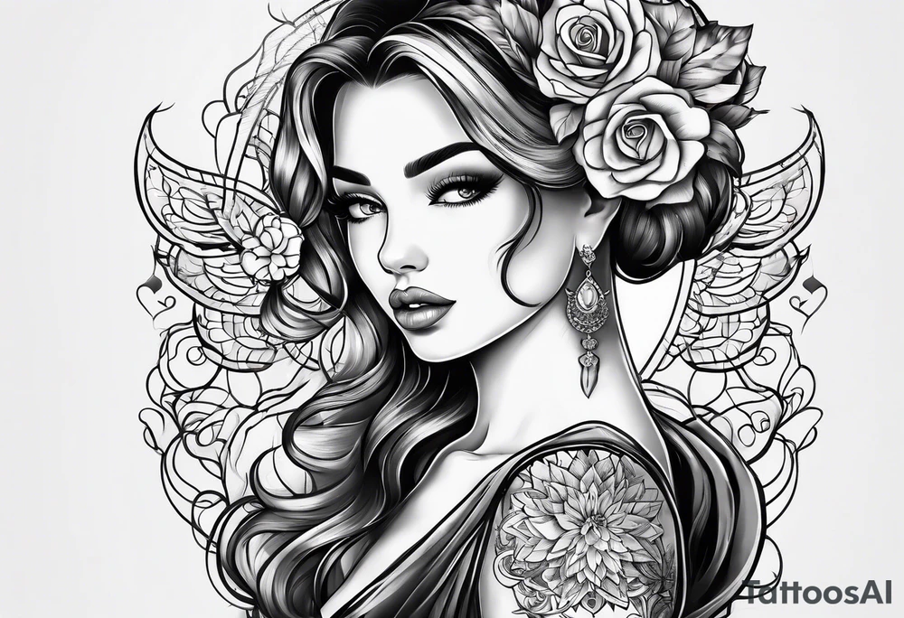 tattoo for woman
little princ style tattoo idea