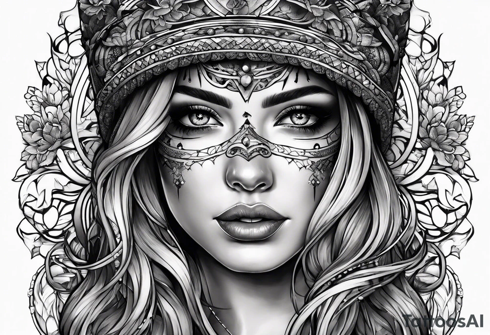 stitching together a wound; no portrait; band around arm tattoo idea