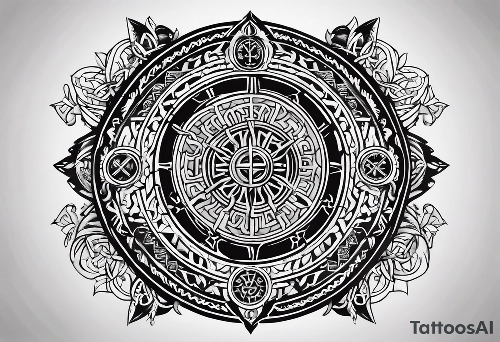 Viking Vegvisir tattoo idea