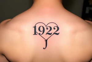 Heart with 192 in the middle and a L connected to the end of teh heart tattoo idea