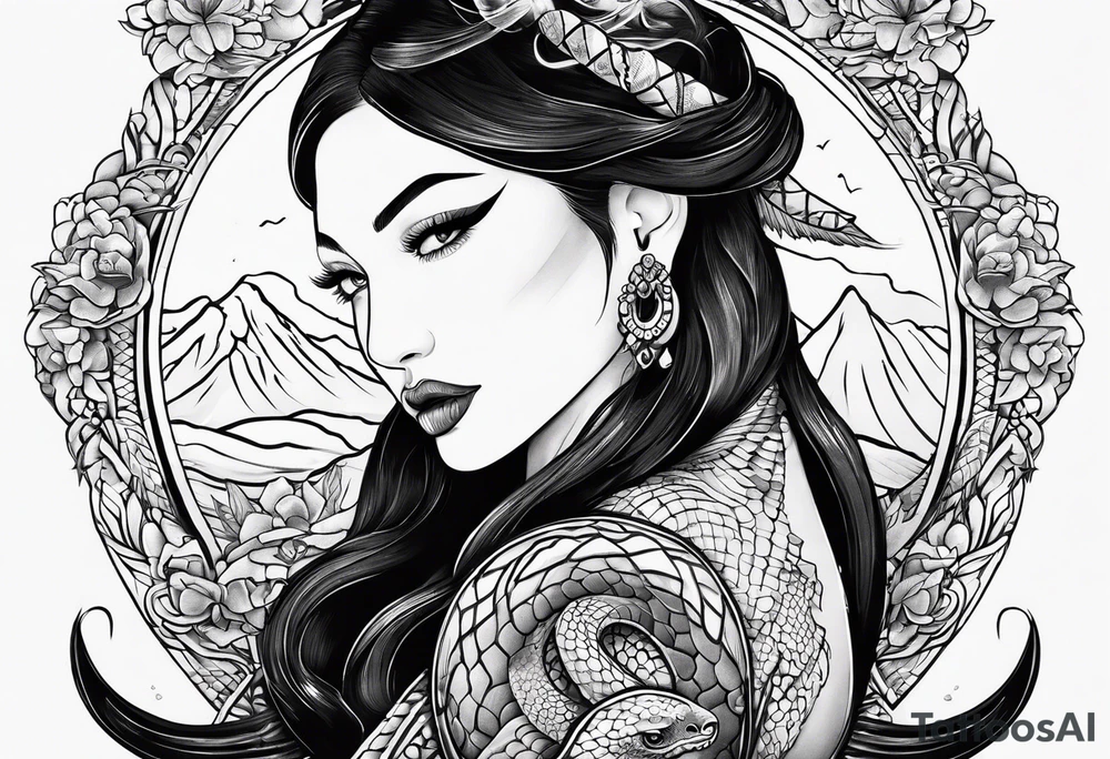 little snake tattoo idea