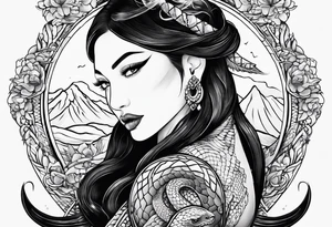 little snake tattoo idea