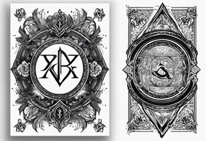 inside the card i want the rune dagaz tattoo idea