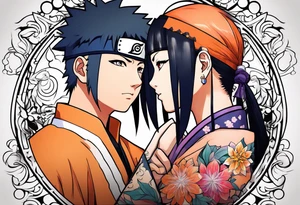 Hinata and hanabi from Naruto tattoo idea