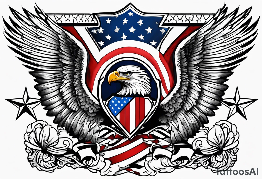 America 1776 united we stand tattoo idea