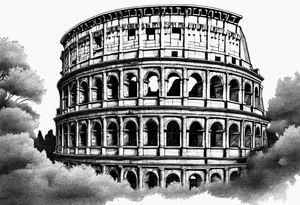 Roman colosseum tattoo idea
