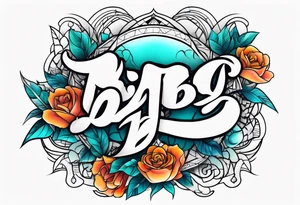 Tattoo inscription Baby tattoo idea