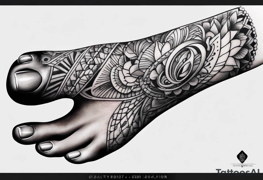 foot tattoo drawing tattoo idea