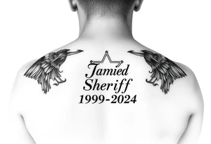 Memorial tattoo for dad 
Jamie Sheriff
1959-2024 tattoo idea