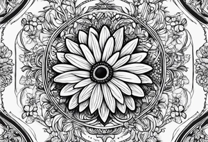 Chamomile doodle tattoo idea