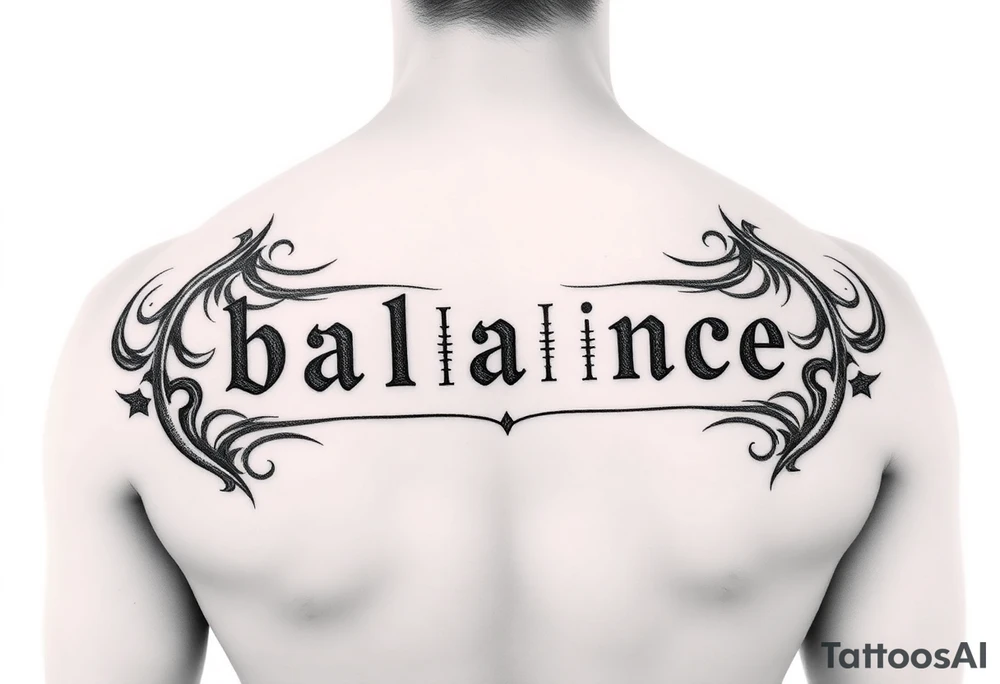Word balance in Morse code tattoo idea