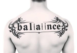 Word balance in Morse code tattoo idea