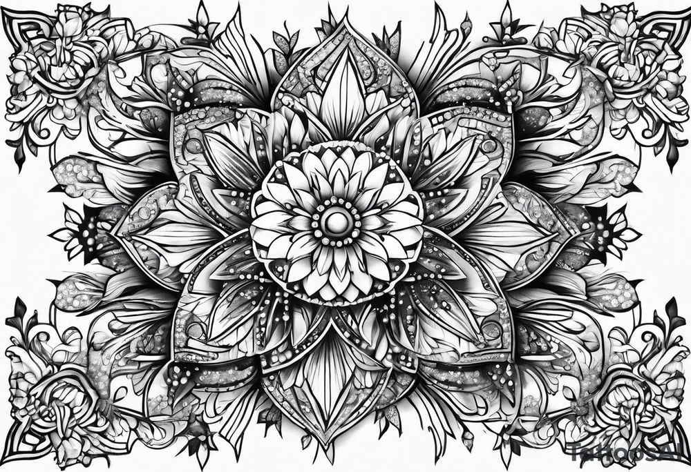 sparkle stars tattoo idea