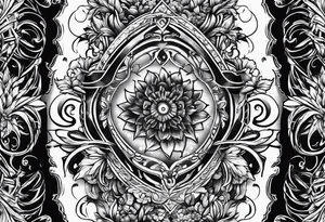 heartbeat with initials JC SS DS JC spaced out tattoo idea