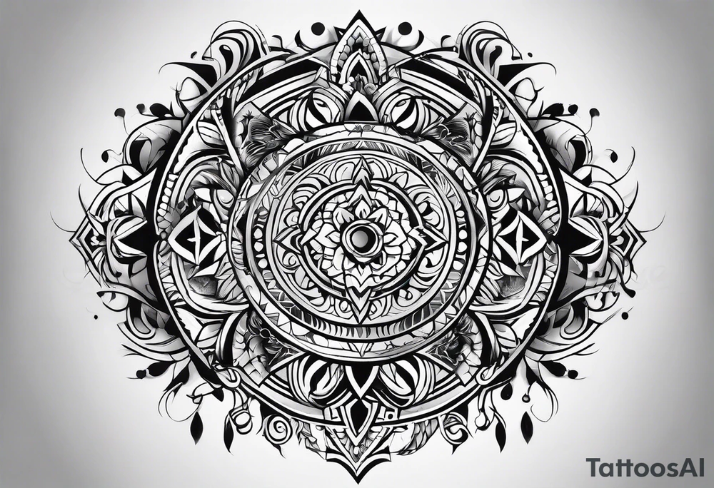 Tribal lure tattoo idea