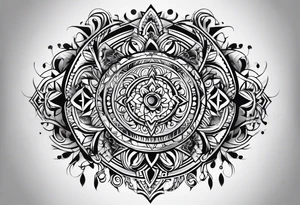 Tribal lure tattoo idea