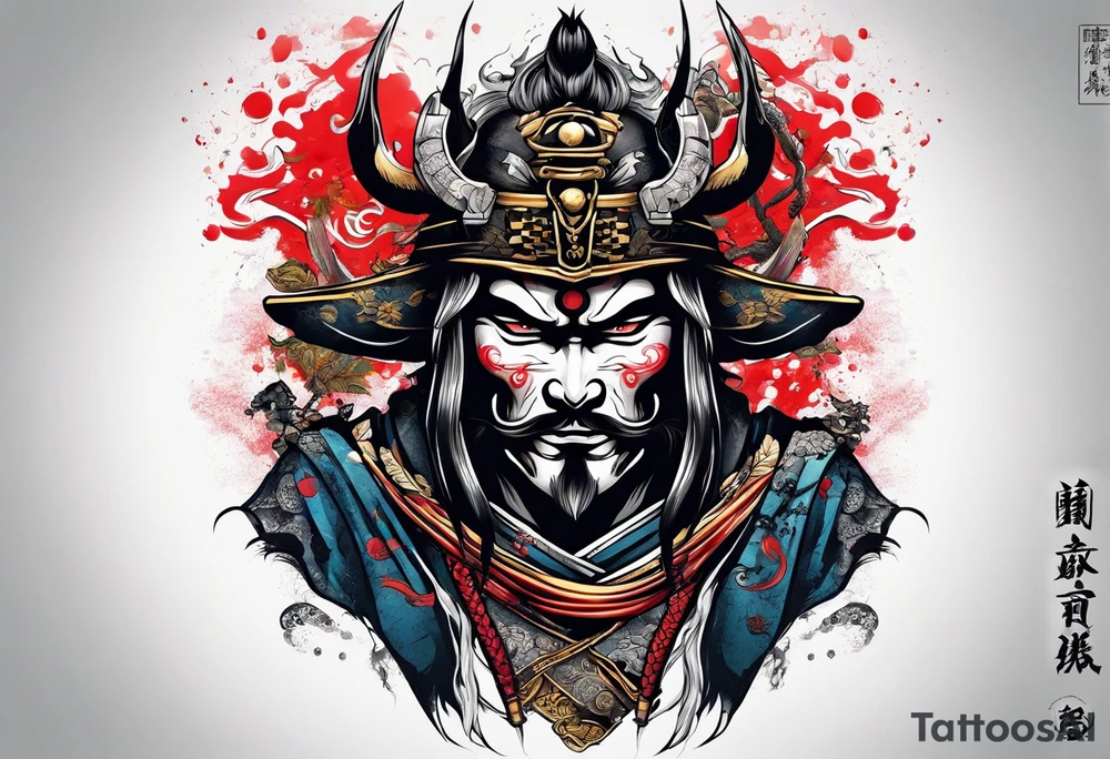 Samurai of death tattoo idea