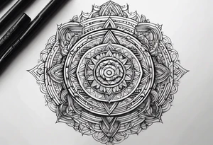 3 6 9 numbers arm tattoo idea