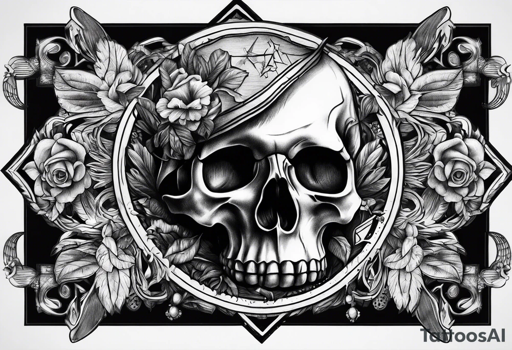 Memento mori military tattoo tattoo idea