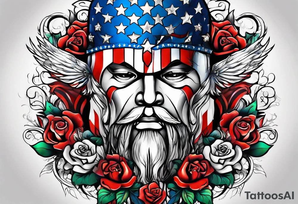 Patriotic tattoo idea