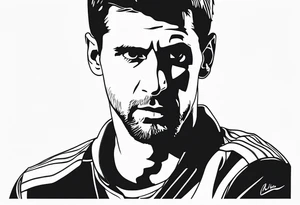 novak djokovic with a finger in your head tattoo idea