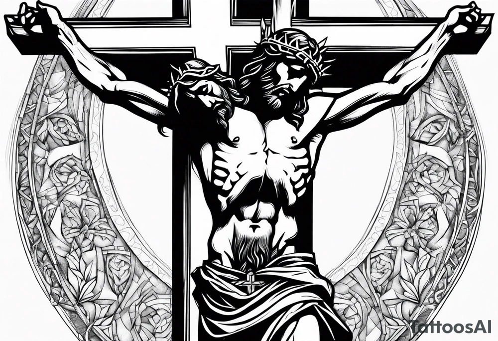 jesus crucifixion tattoo idea