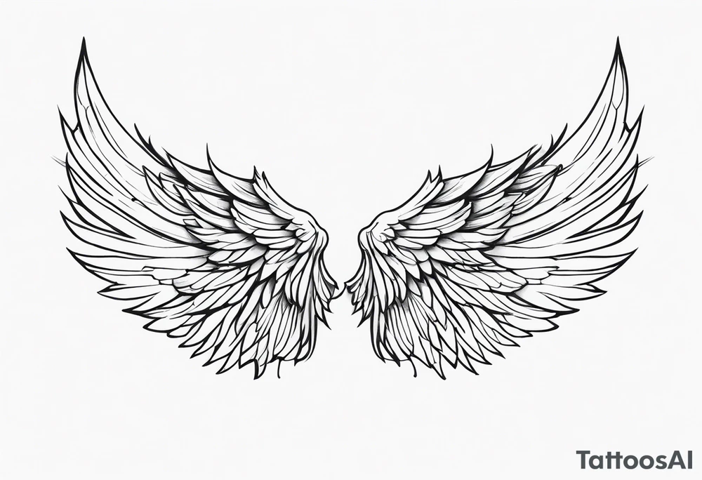 angel wings tattoo idea