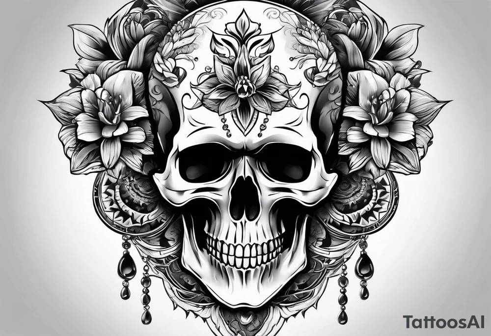 Skull tattoo idea