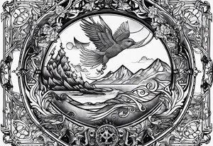 I need a tattoo design that only includes letters X I, with a dark and gothic style. tattoo idea