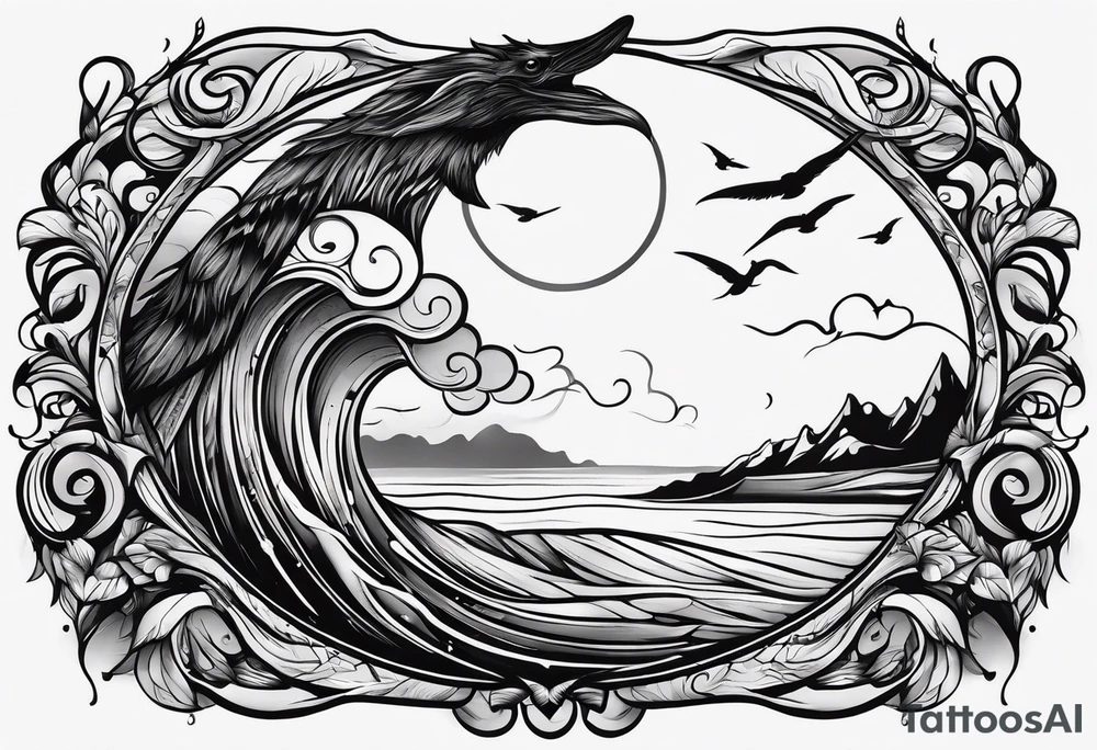 Driftwood stick tattoo idea